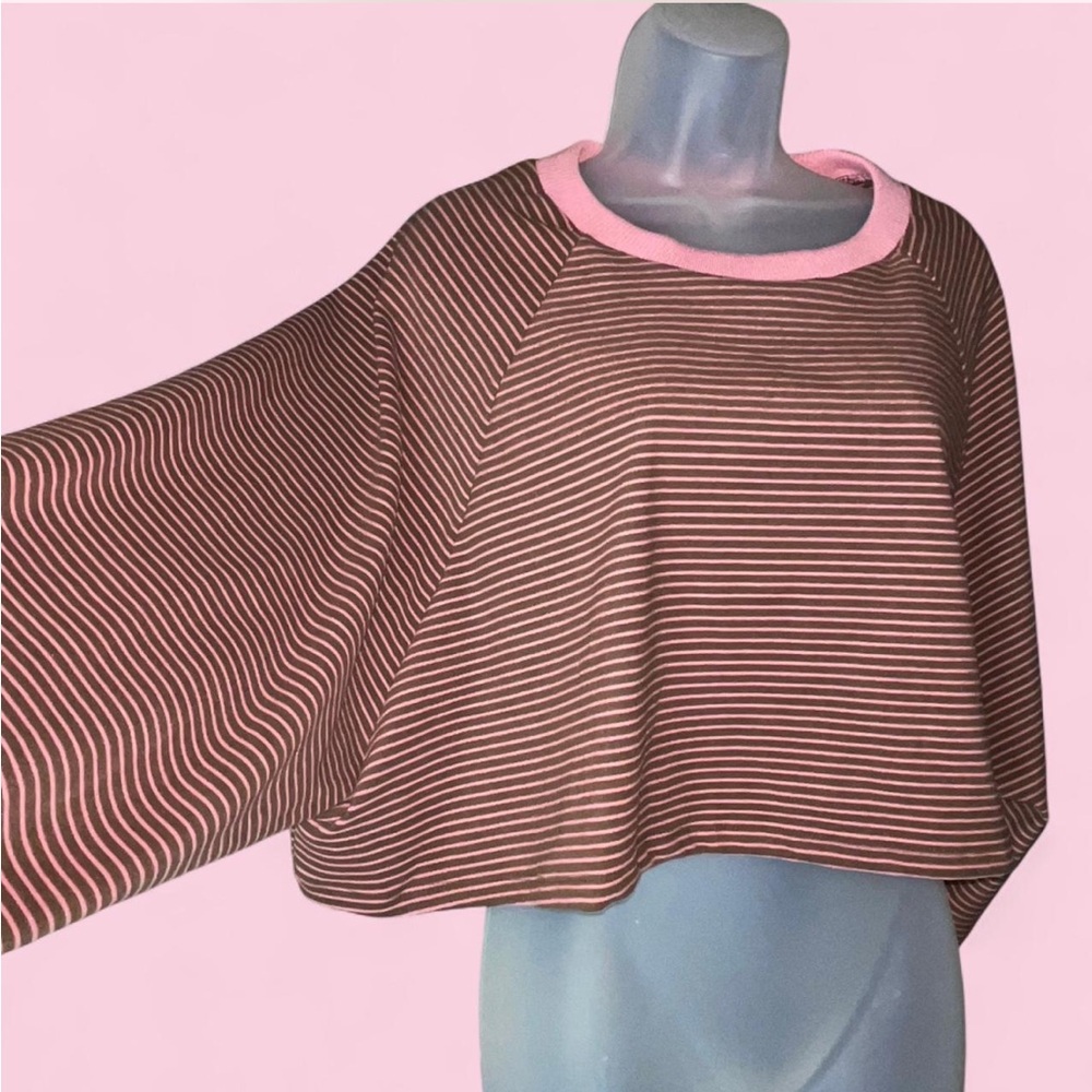 NWT HYFVE Crop Sweater Balloon Sleeve Lg - Picture 3 of 16